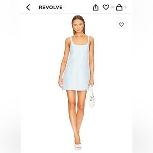 Amanda Uprichard Grady Dress In Baby Blue